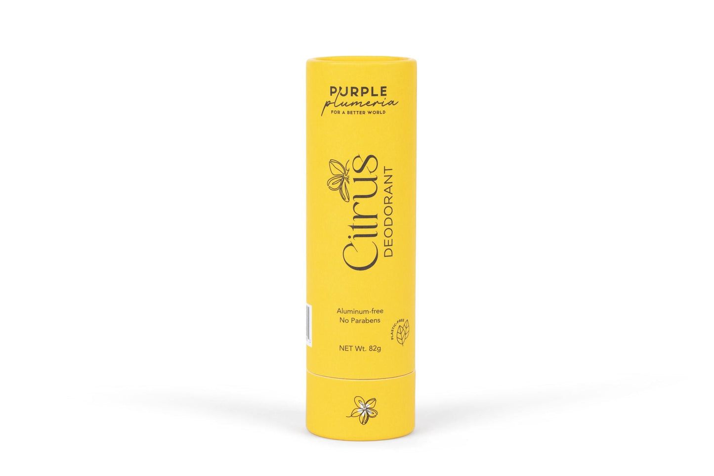 Plastic-Free Deodorant – Aluminum & Paraben-Free – Jasmine, Citrus & Peach Berry Scents