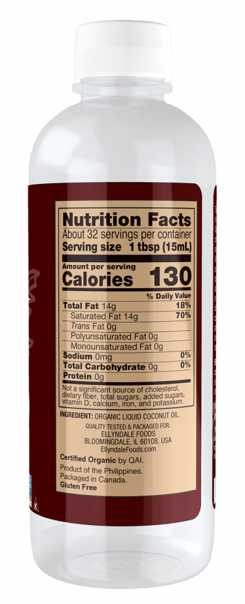 Coconut Cooking Oil, Liquid, Organic - Concordia Style Boutique