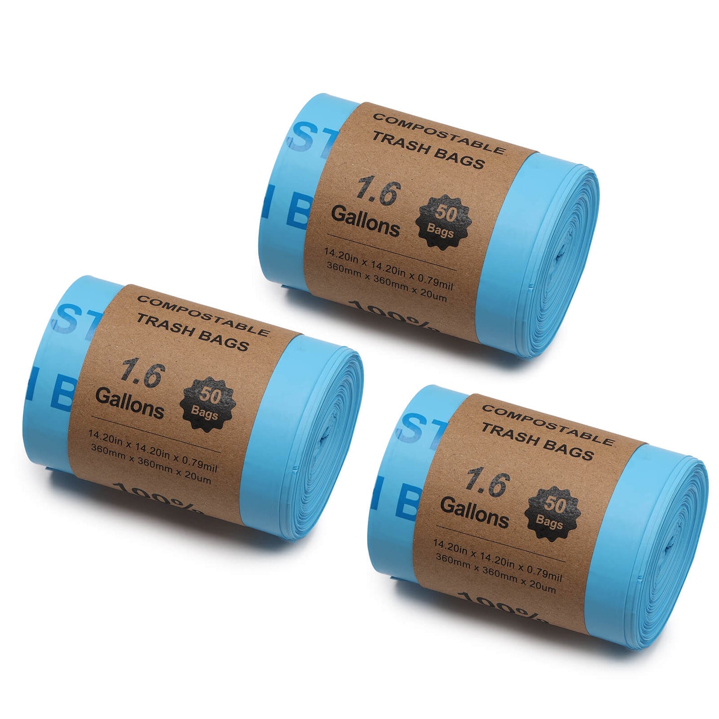 1.6 Gallon Compostable Trash Bags - Concordia Style Boutique