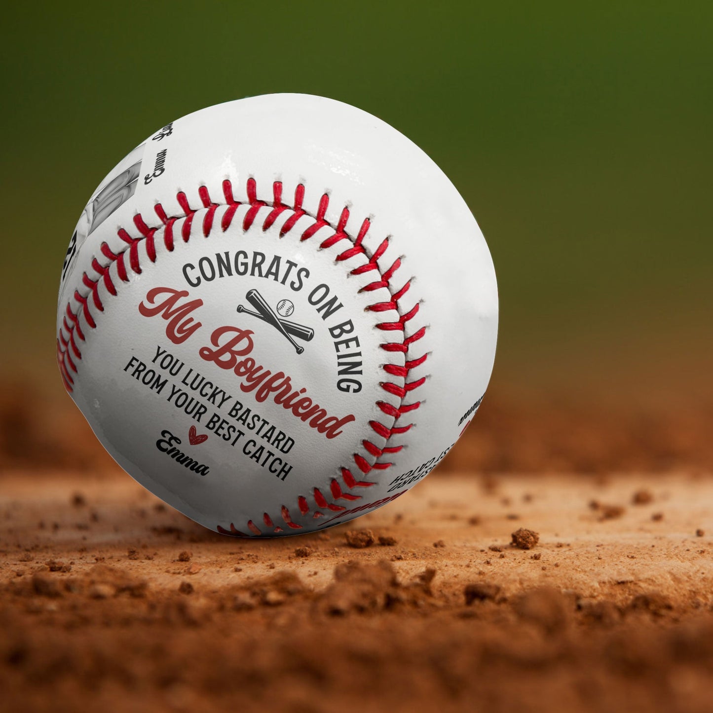Personalized Baseball - "Congrats On Being My Boyfriend - From Your Best Catch " - Premium Baseball from Concordia Style Boutique - Just $26.82! Shop now at Concordia Style Boutique