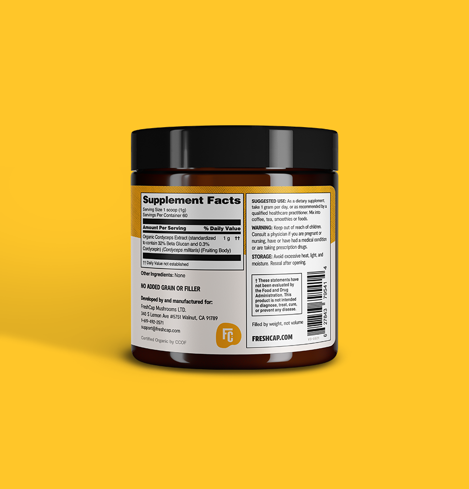 Cordyceps Mushroom Extract Powder - Concordia Style Boutique