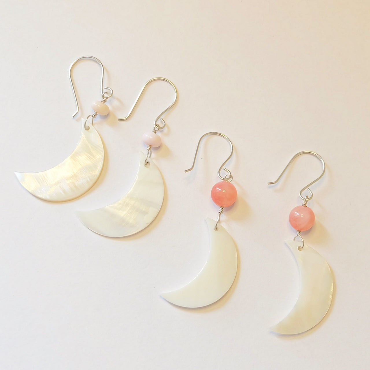 Mother of Pearl Gemstone Drop Earrings