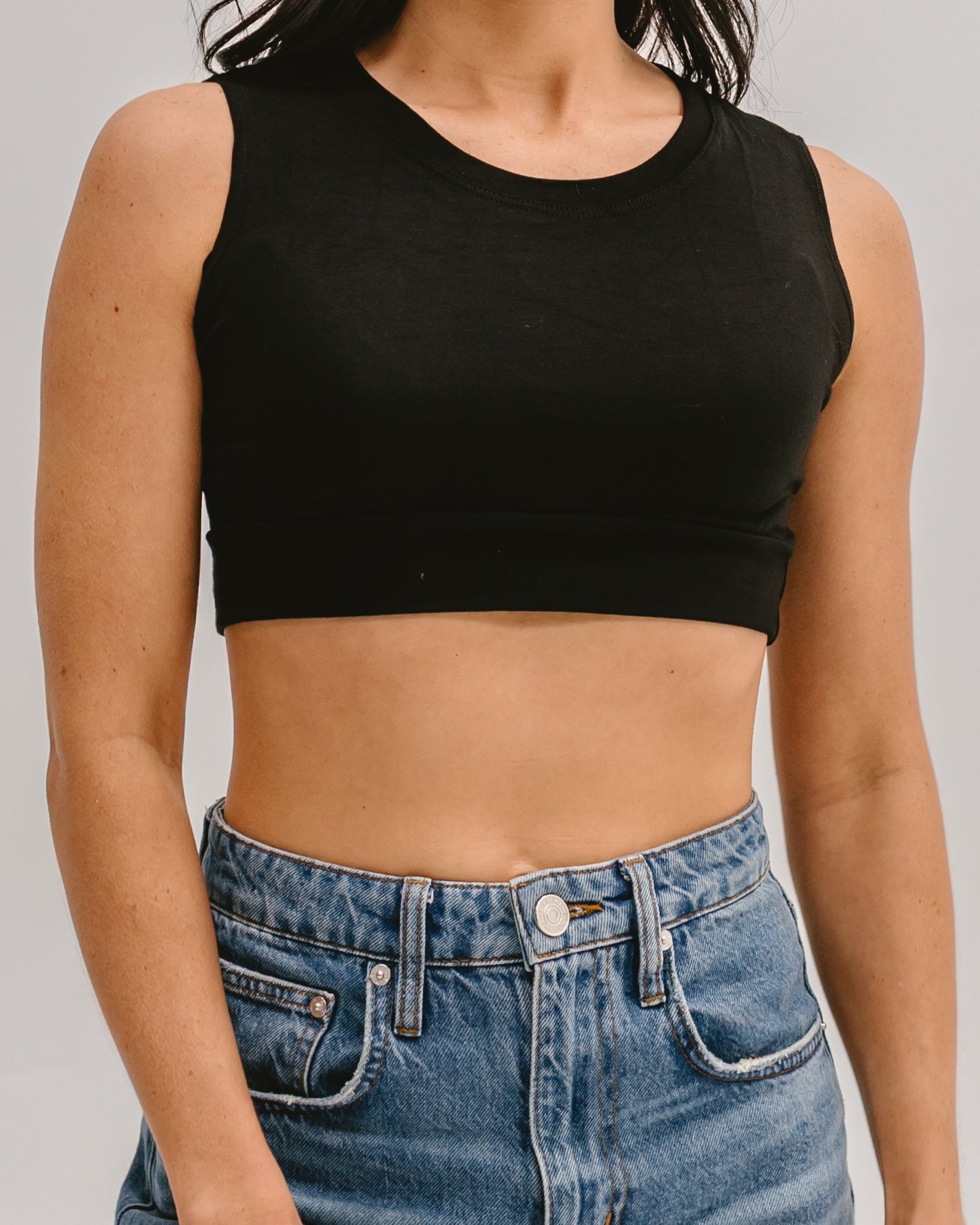 Crew Neck Tank Halftee - Concordia Style Boutique