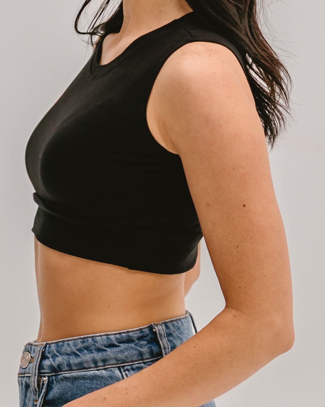 Crew Neck Tank Halftee - Concordia Style Boutique