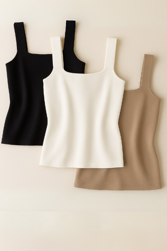 The Workshop Studio: Sculpt Knit Tank Top by Luxe Basics