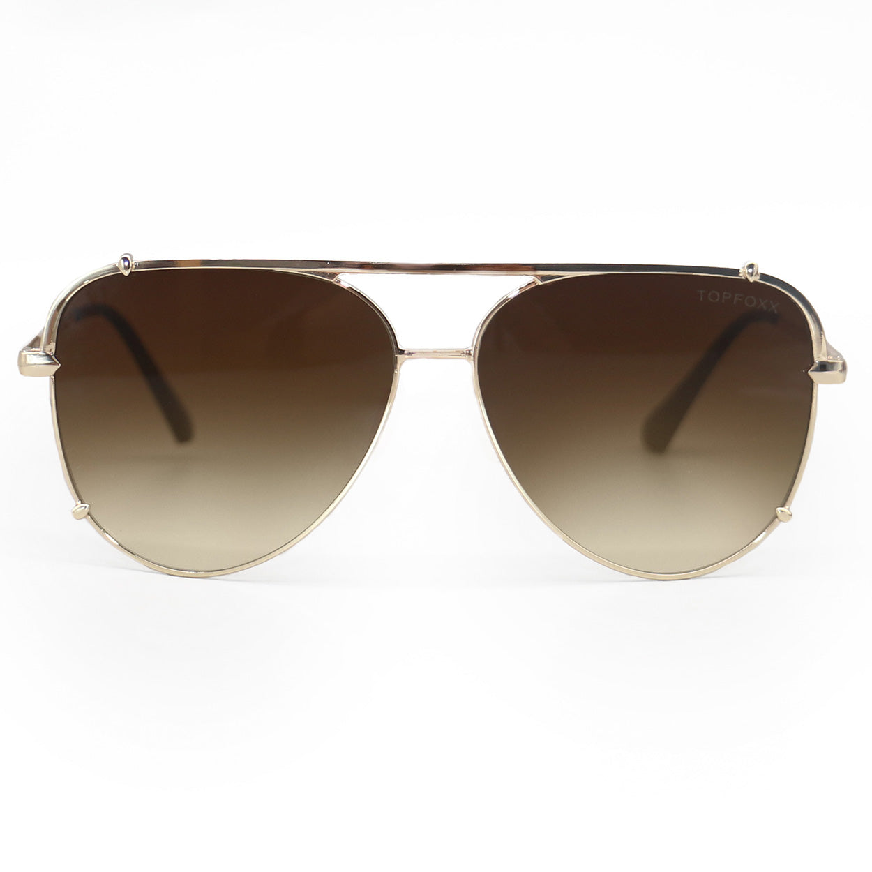 Cristina - Tangle Free - Faded Brown Aviator Sunglasses - Concordia Style Boutique