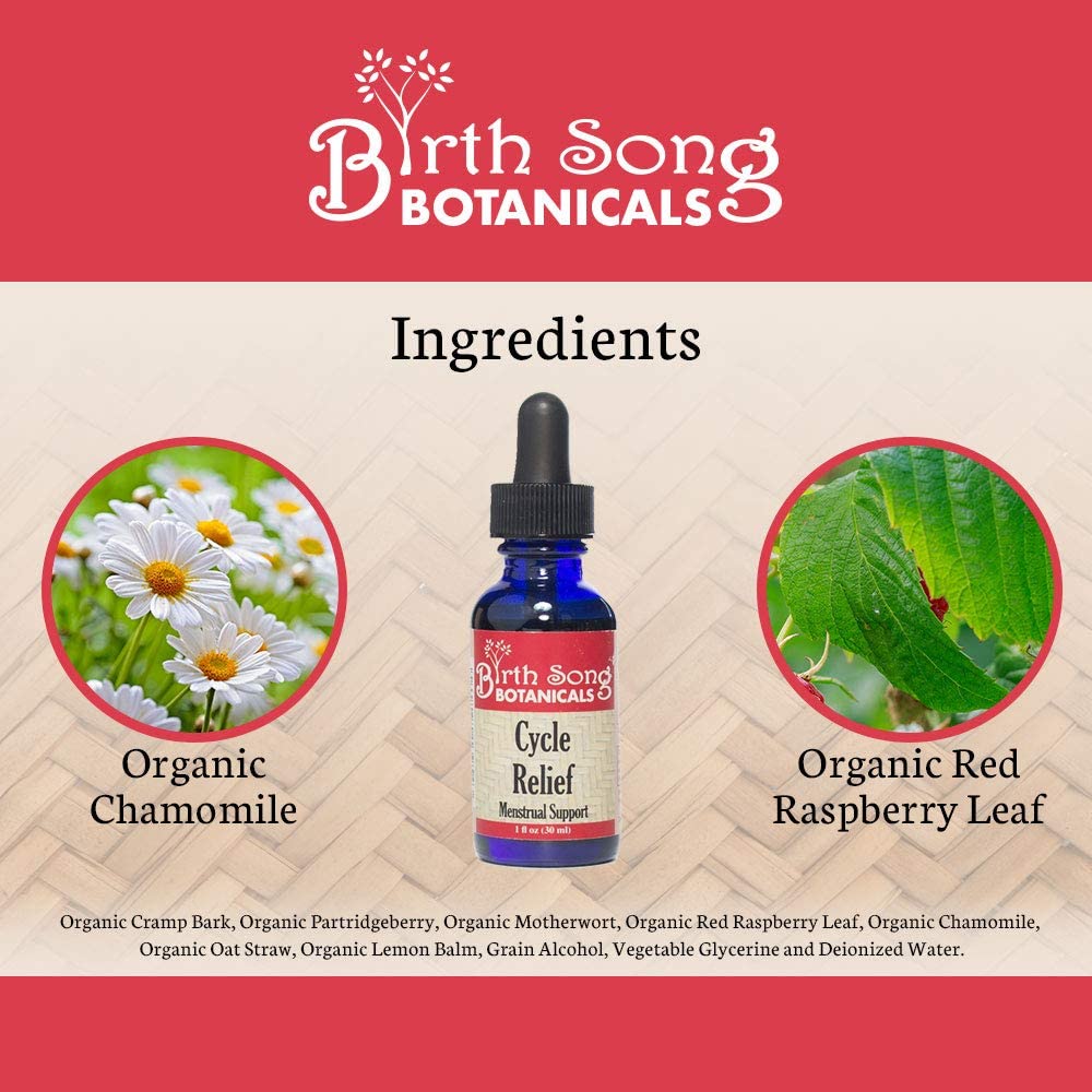 Menstrual Cycle Herbal Tincture with Cramp Bark, Natural Menstruation, and PMS Support For Women and Teens* - Concordia Style Boutique