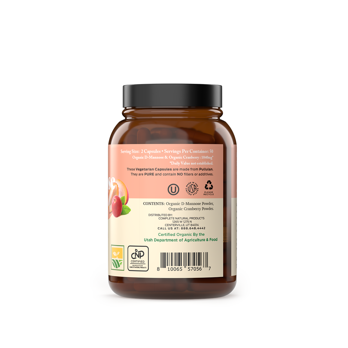 Organic D-Mannose & Cranberry Capsules