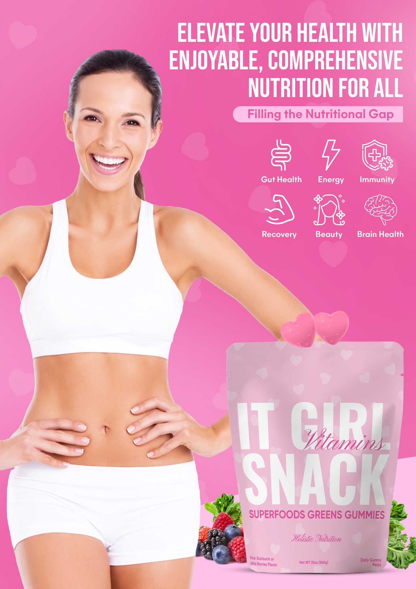 It Girl Snack - Superfood Greens Gummies