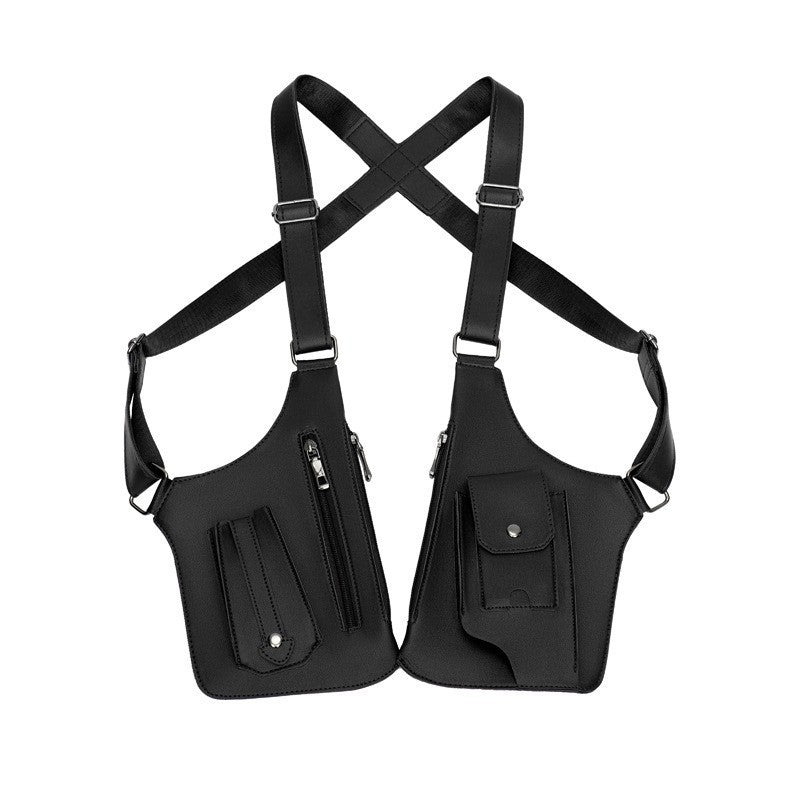 Double shoulder straps style leather harness bag - Premium harness bag from Concordia Style Boutique - Just $25.98! Shop now at Concordia Style Boutique