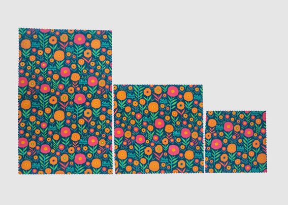 Beeswax Food Wrap - Fall Bloom Print - Concordia Style Boutique