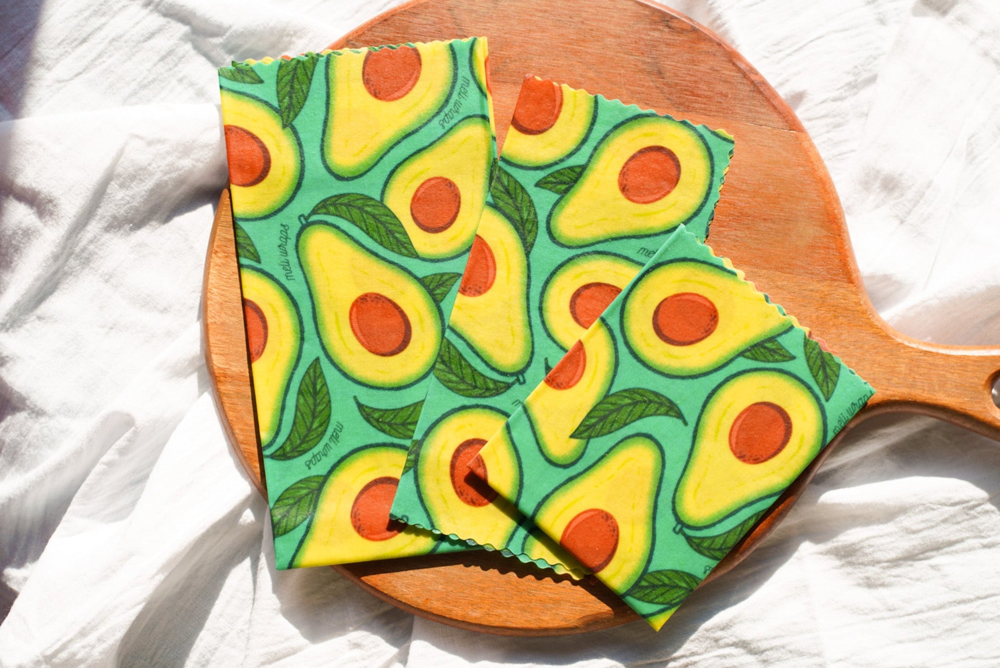 Beeswax Wrap Bulk Roll - Avocado Print - Concordia Style Boutique