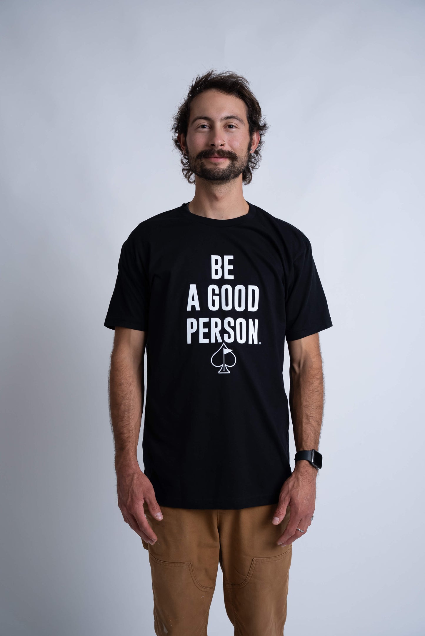 Be A Good Person X Pins and Aces Signature T-Shirt - Black