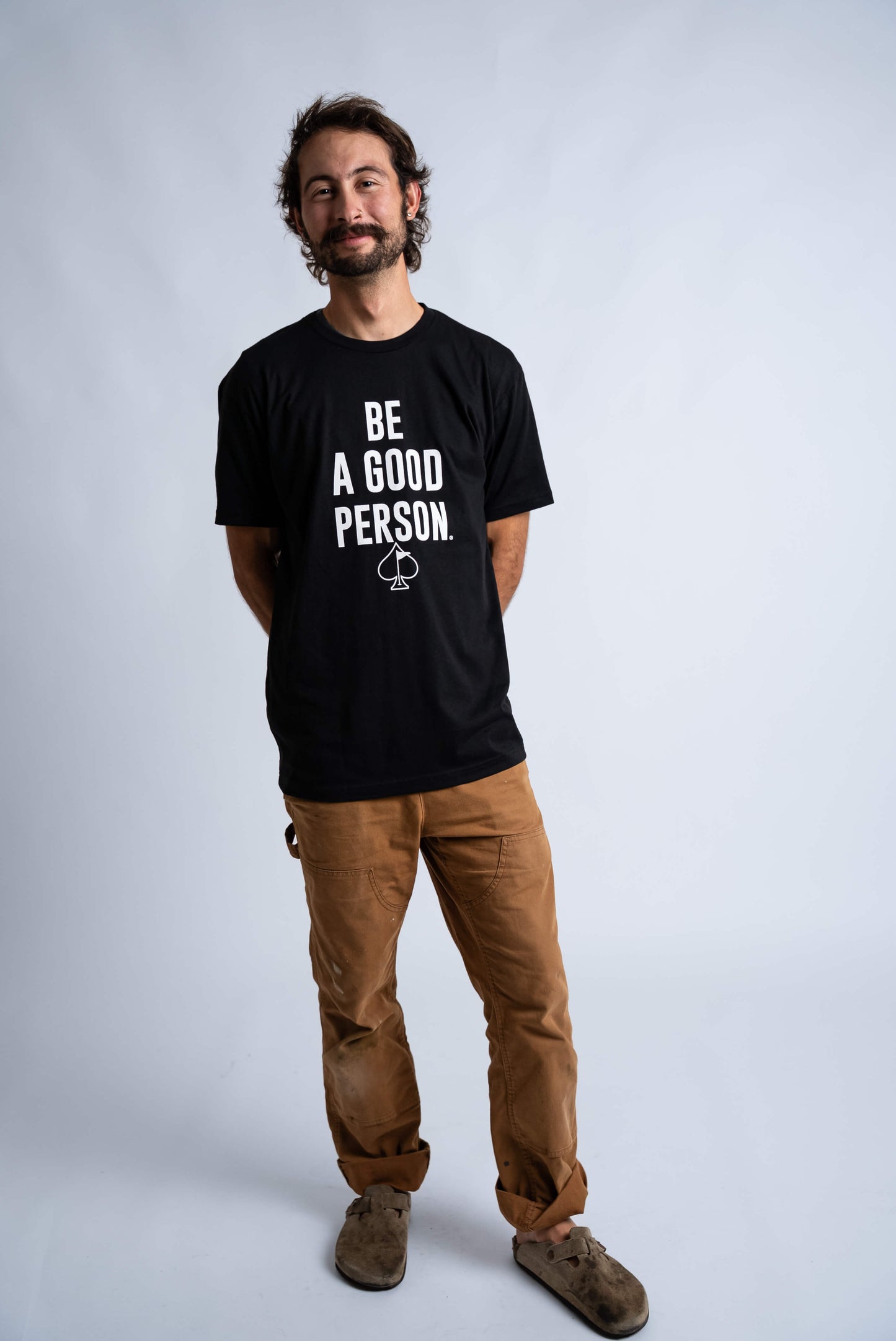 Be A Good Person X Pins and Aces Signature T-Shirt - Black