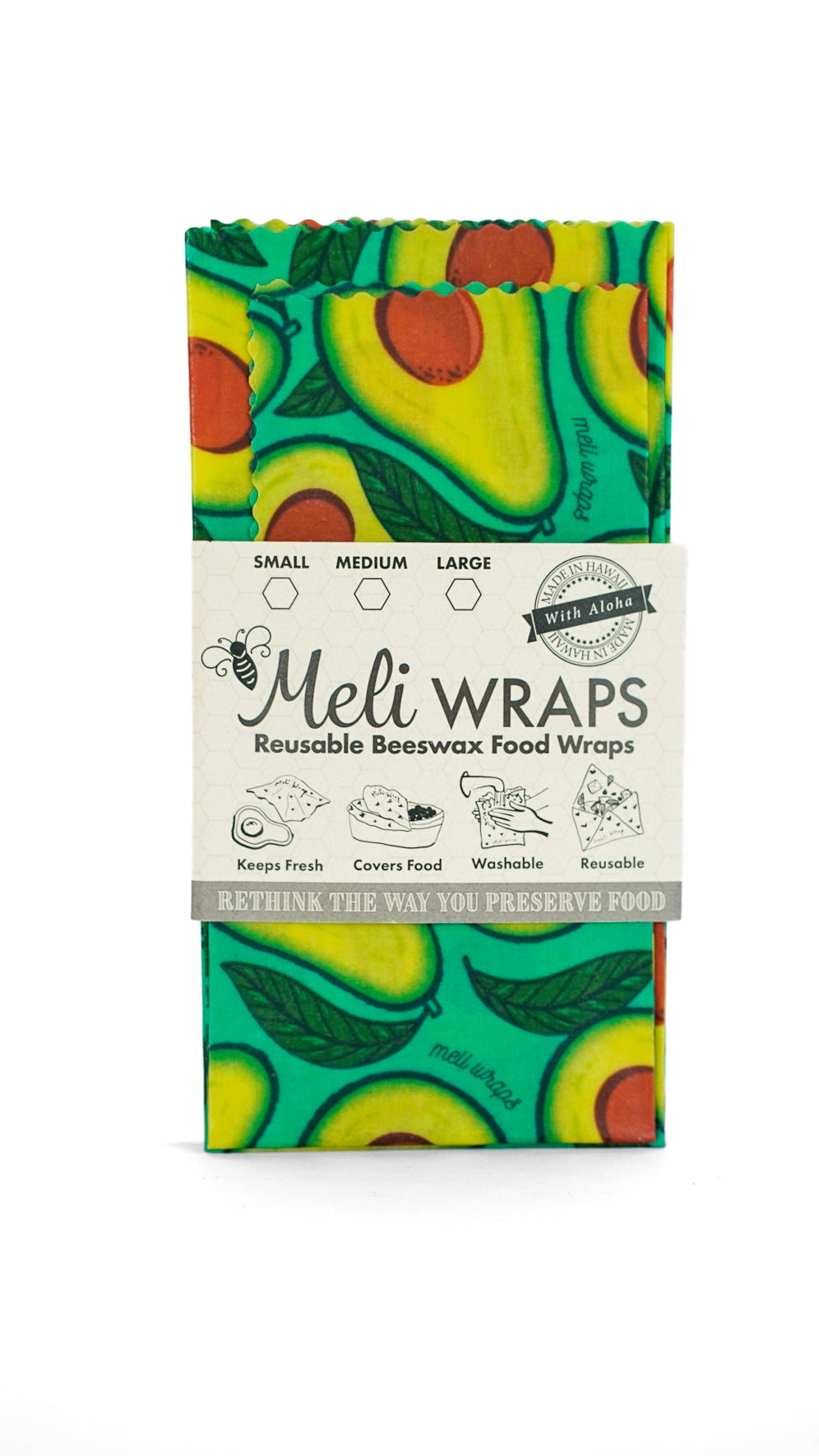 Beeswax Food Wrap - Avocado Print - Concordia Style Boutique