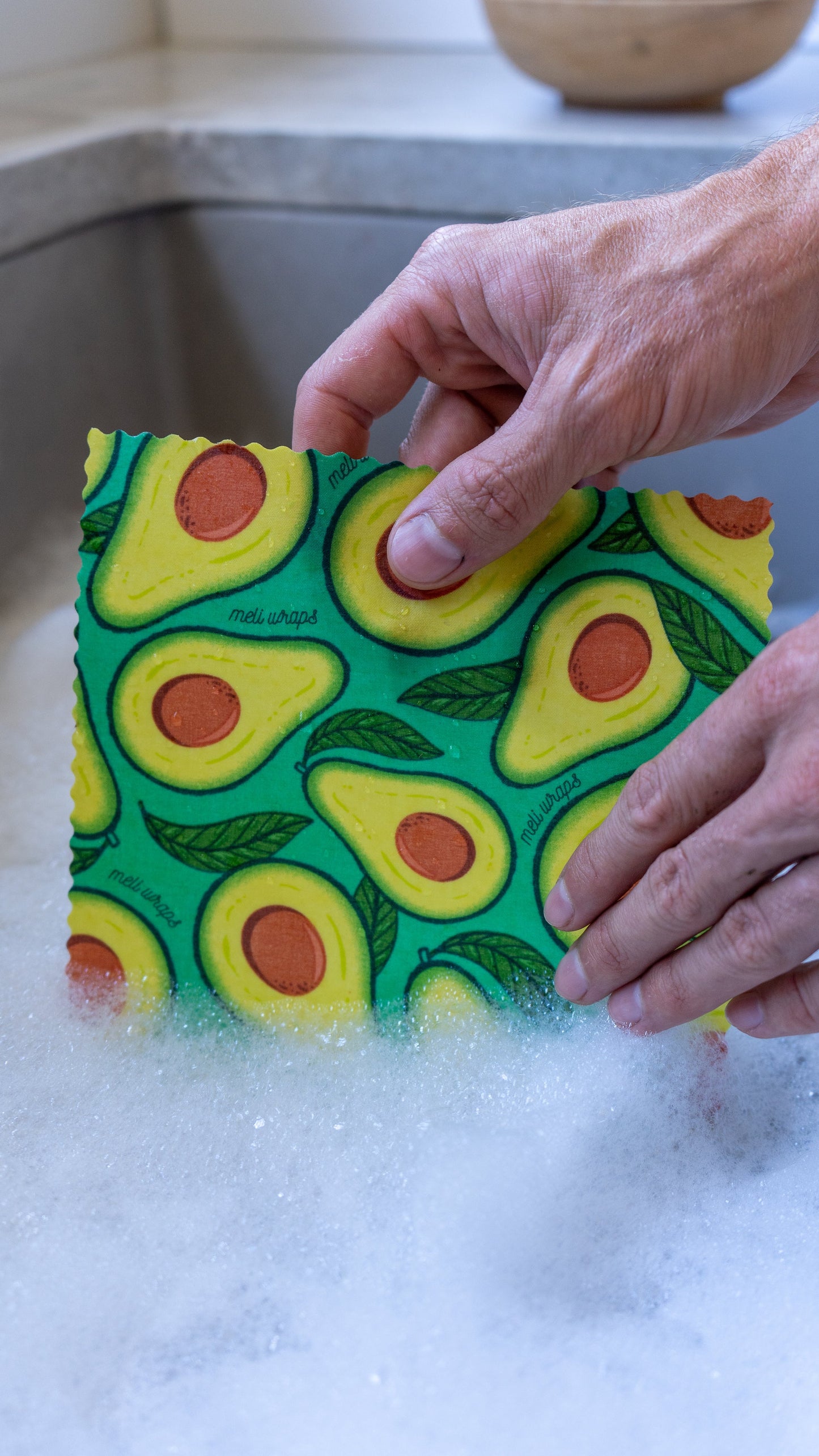 Beeswax Wrap Bulk Roll - Avocado Print - Concordia Style Boutique