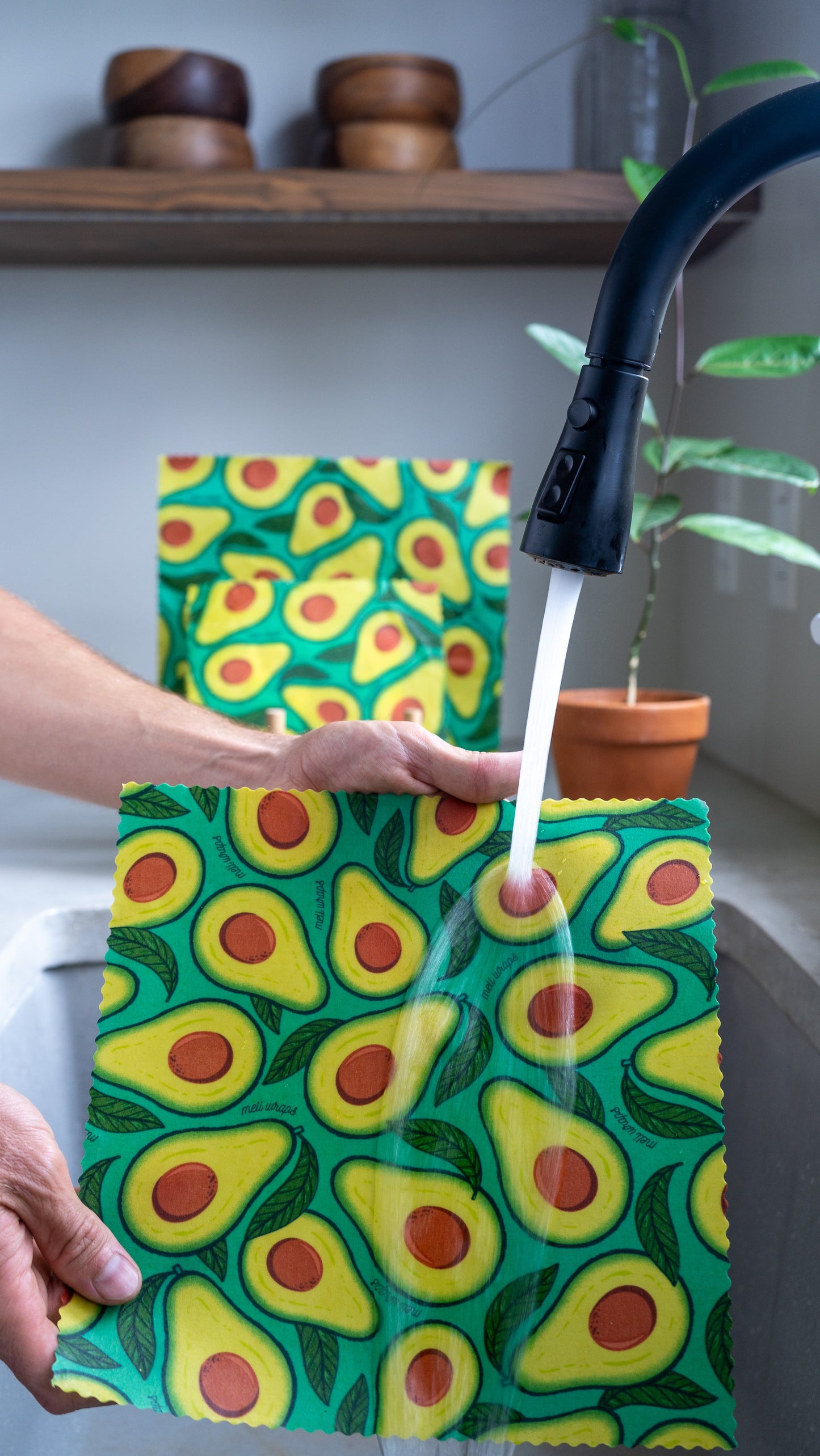 Beeswax Wrap Bulk Roll - Avocado Print - Concordia Style Boutique