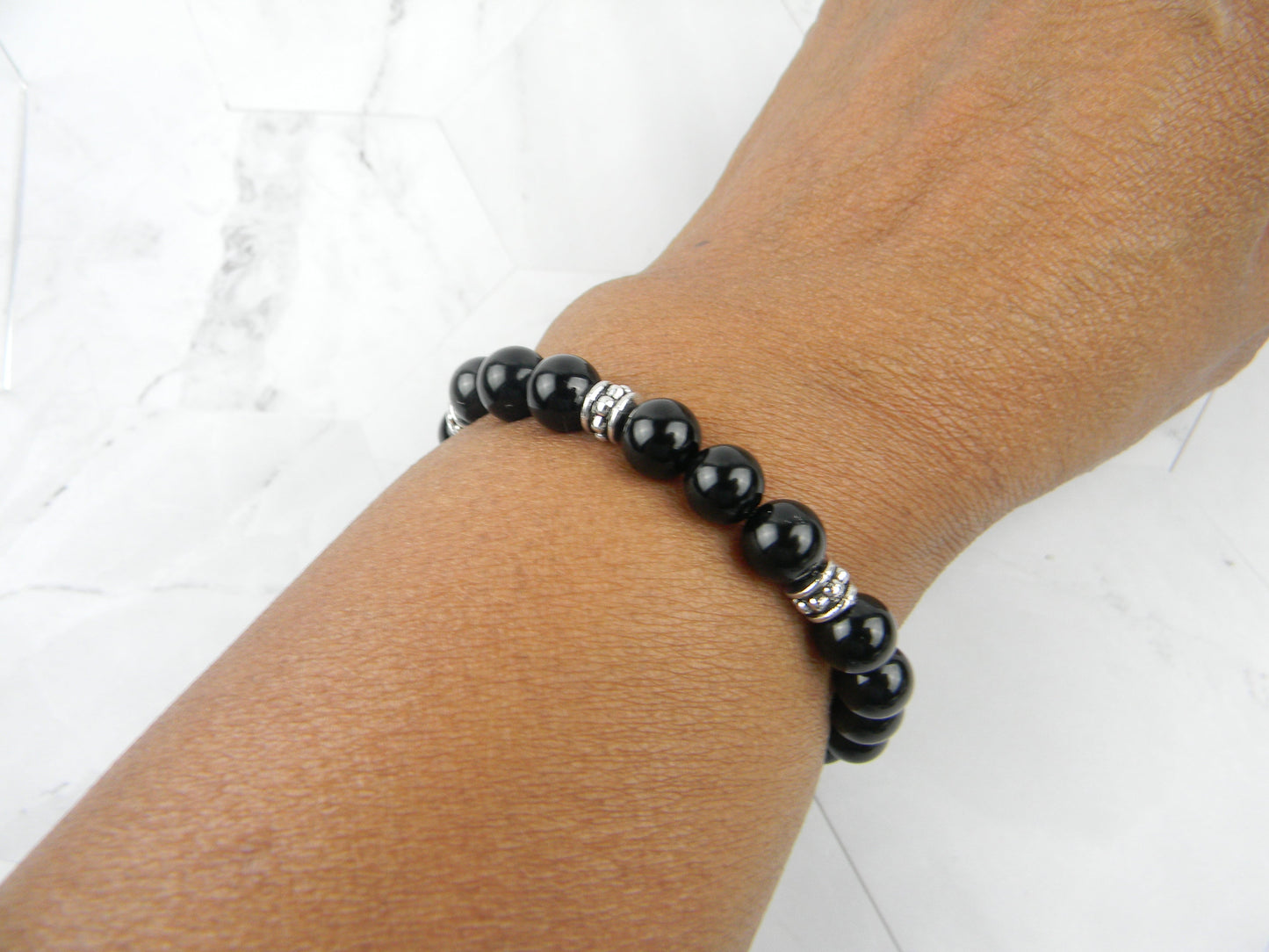 Black Onyx Stretch Bracelet