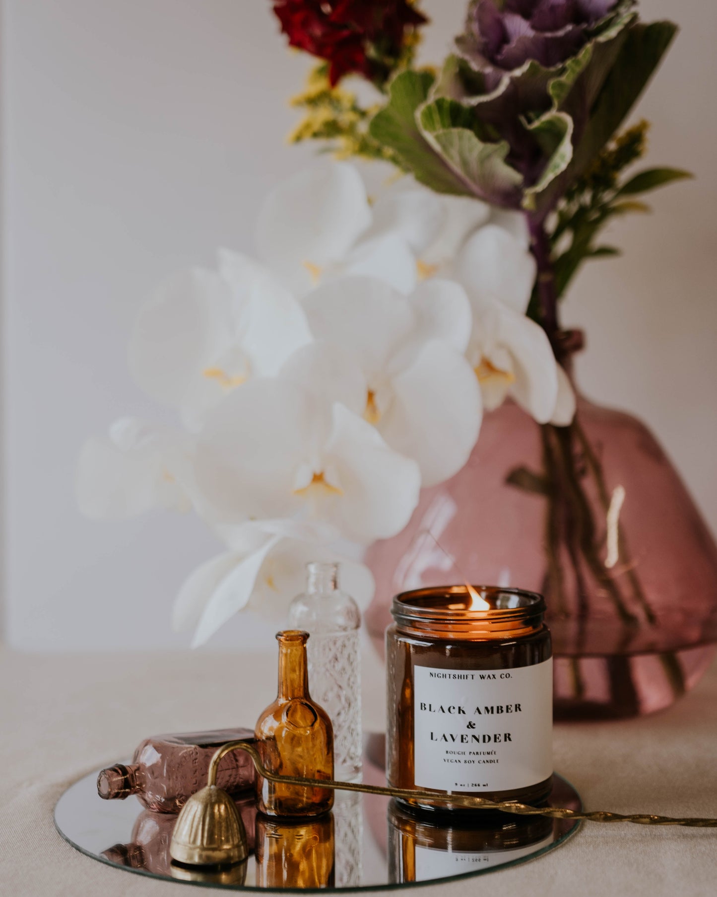 Black Amber & Lavender Soy Candle - Concordia Style Boutique
