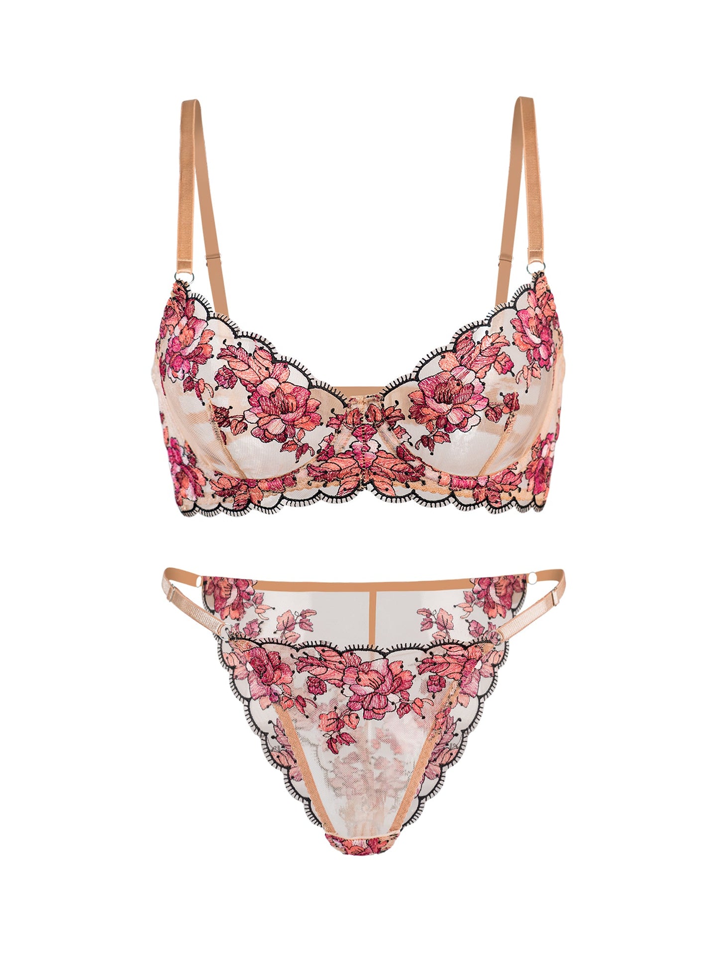 Blossom Elegance Lace Lingerie Set - Concordia Style Boutique