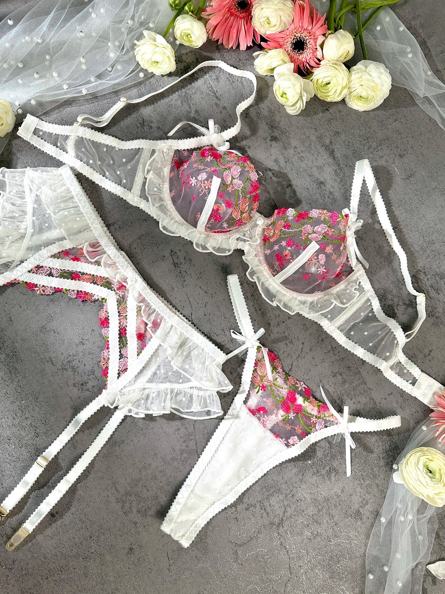 Emily Blossom Kiss Lingerie Set - Concordia Style Boutique