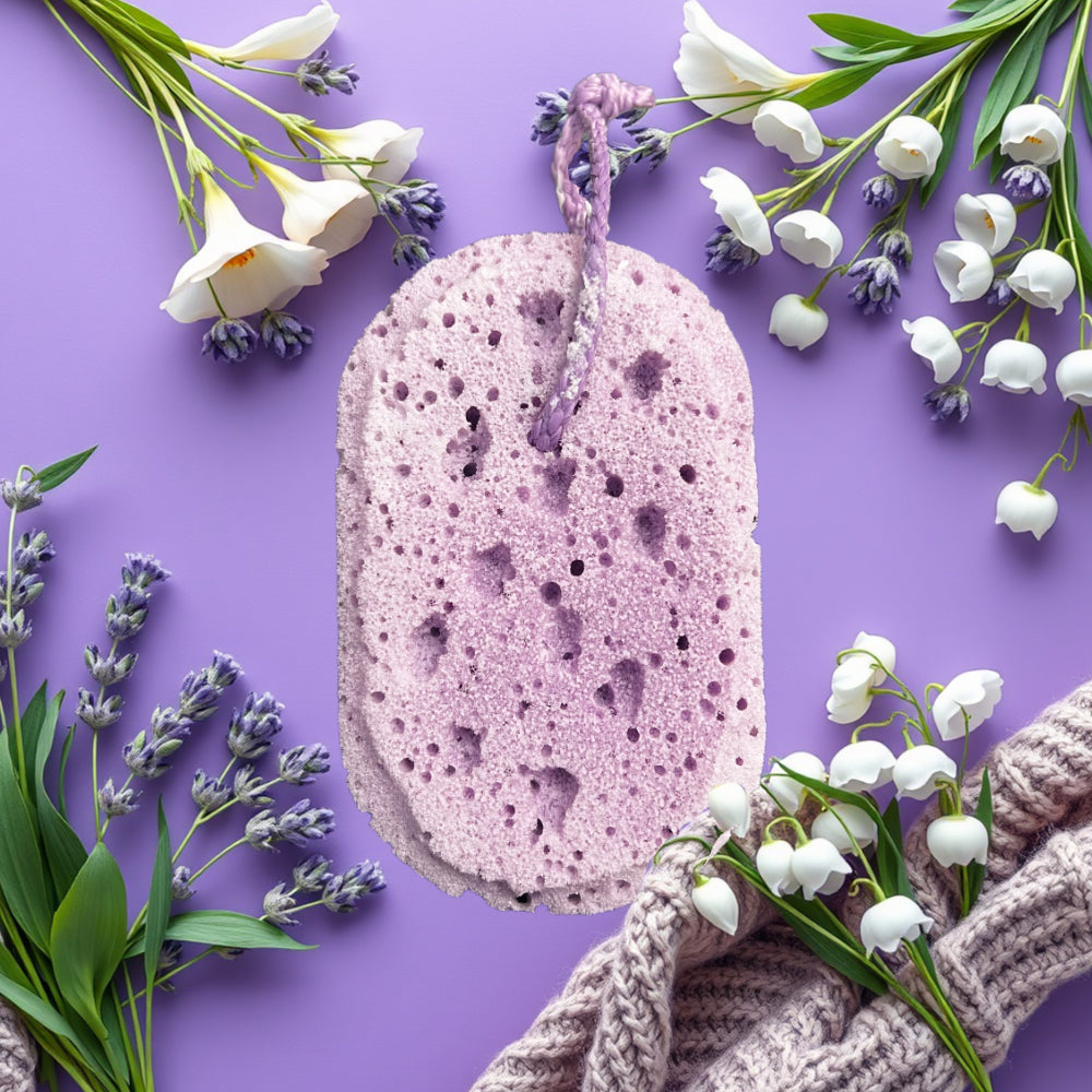 Lavender Cashmere Soapy Scrubbie