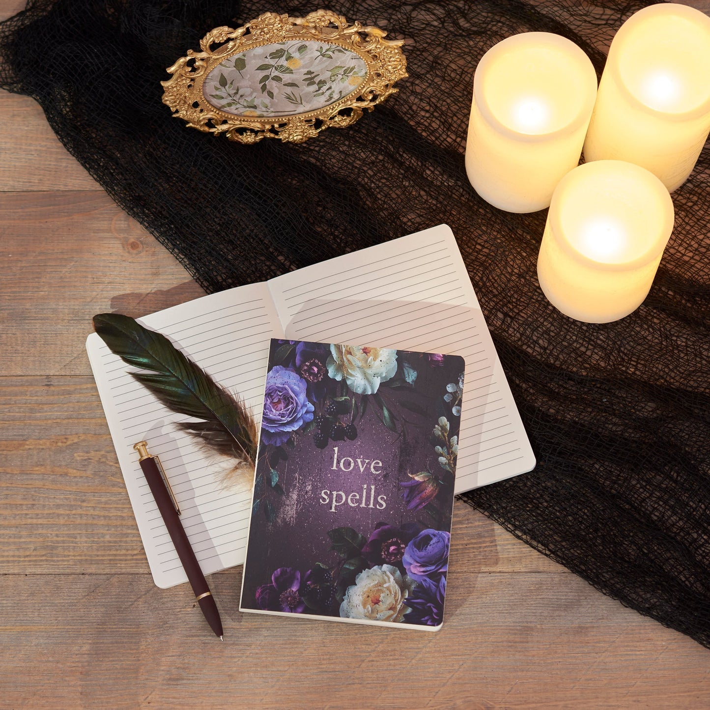 Dark Botanical Love Spells Double-Sided Journal | Halloween Inspired Notebook | 160 Lined Pages - Premium Journal from The Bullish Store - Just $6.95! Shop now at Concordia Style Boutique