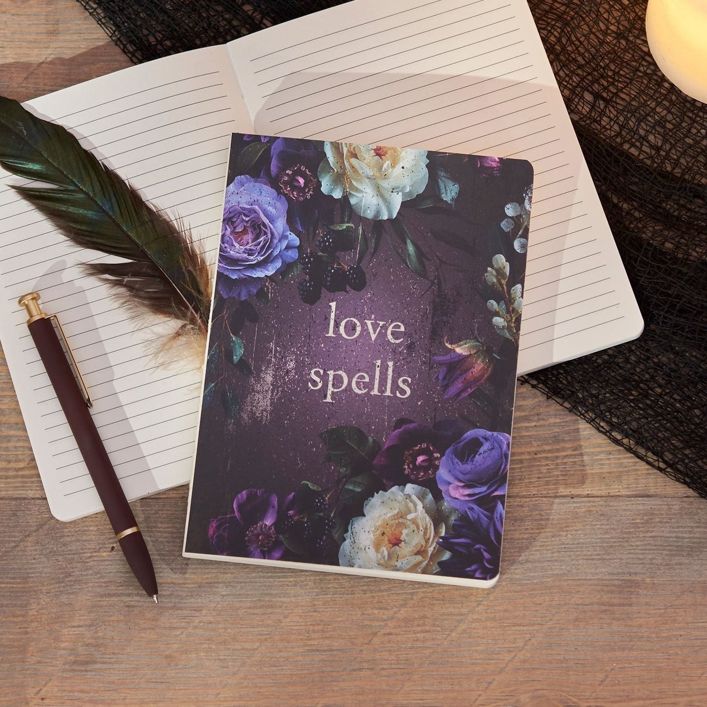 Dark Botanical Love Spells Double-Sided Journal | Halloween Inspired Notebook | 160 Lined Pages - Premium Journal from The Bullish Store - Just $6.95! Shop now at Concordia Style Boutique