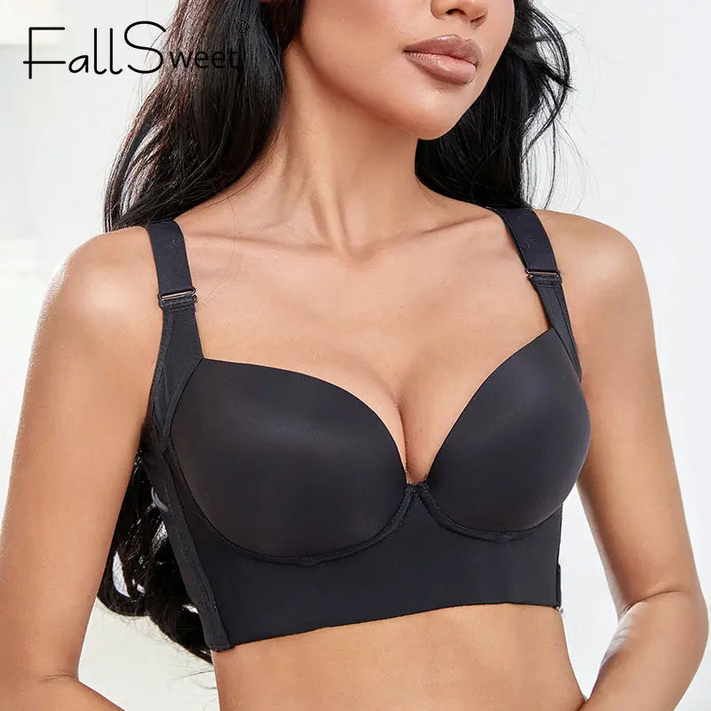 Deep Cup Push Up Bra with Padded Cups - Concordia Style Boutique