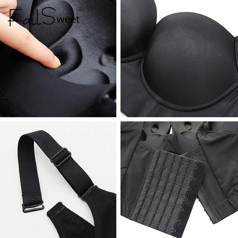 Deep Cup Push Up Bra with Padded Cups - Concordia Style Boutique