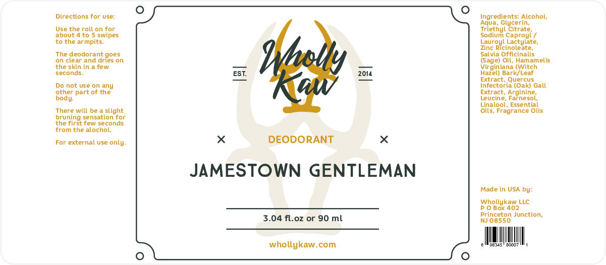 Jamestown Gentleman Deodorant - Concordia Style Boutique