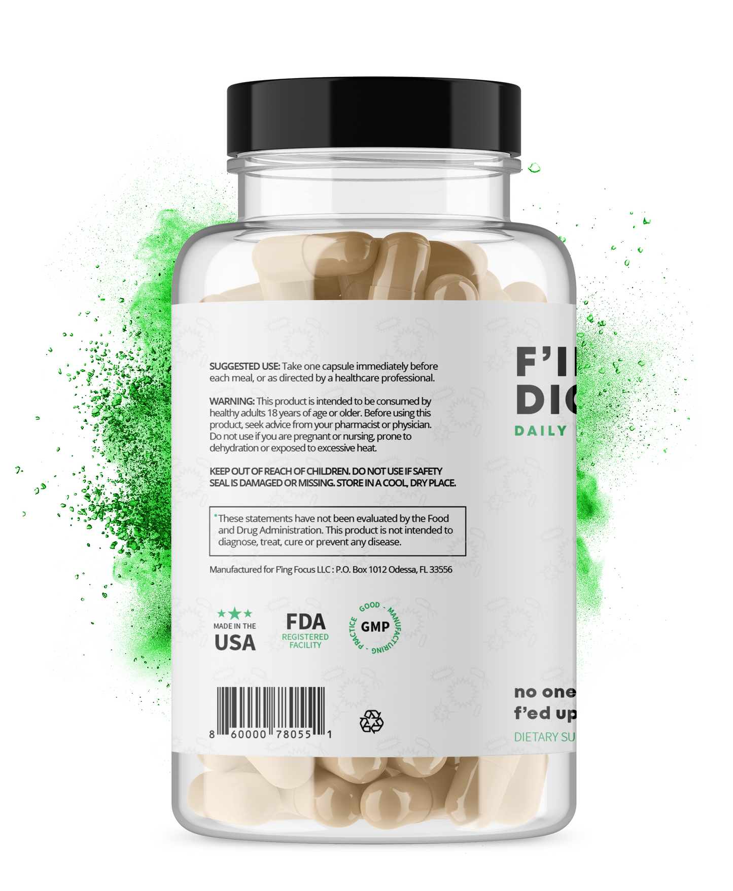 F'ing Digestion - Daily Digestive Enzyme + Probiotic Supplement - Concordia Style Boutique