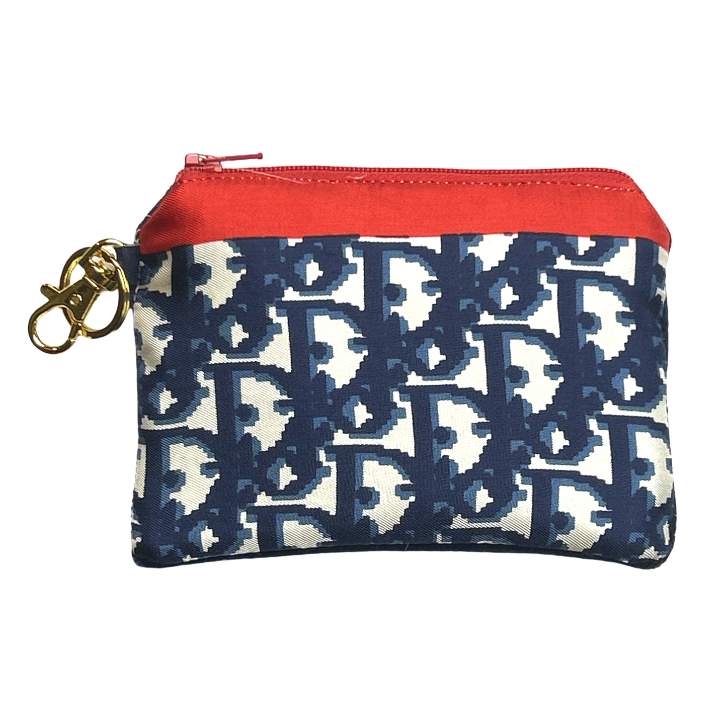 Trotter Blue Vintage Silk Scarf Coffee Run Keychain Bag