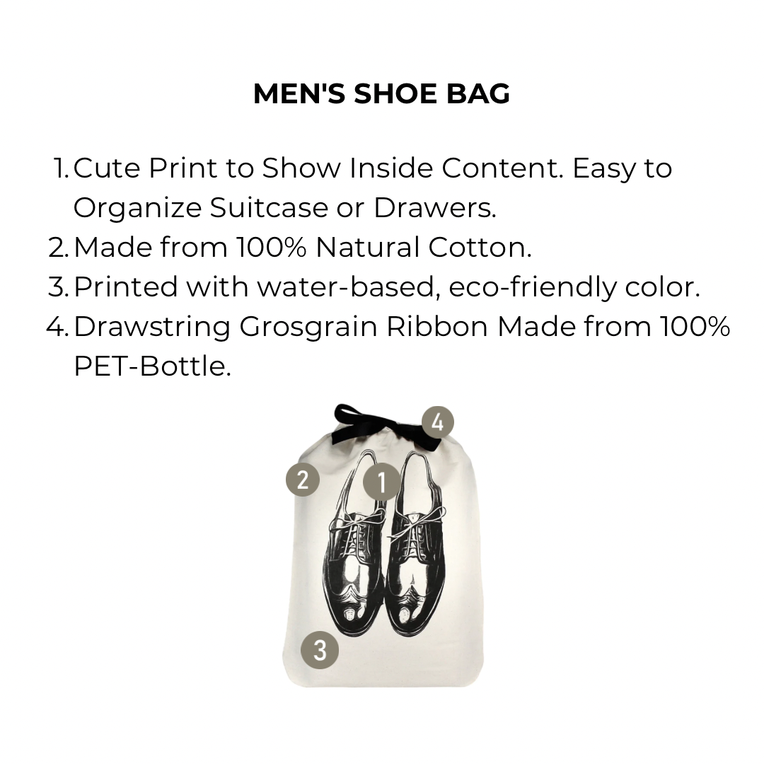 Men's Shoe Bag, Cream - Concordia Style Boutique