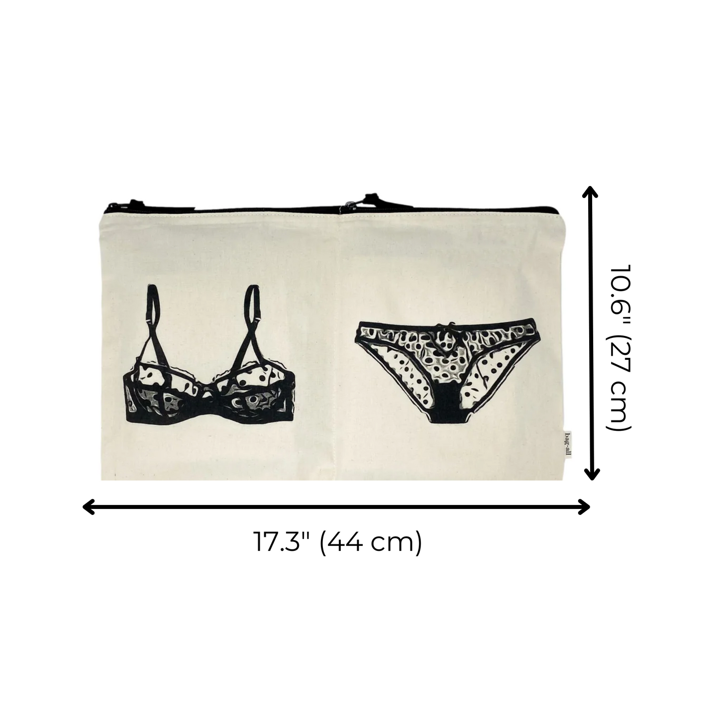 Double Lingerie Packing Pouch, Cream - Concordia Style Boutique