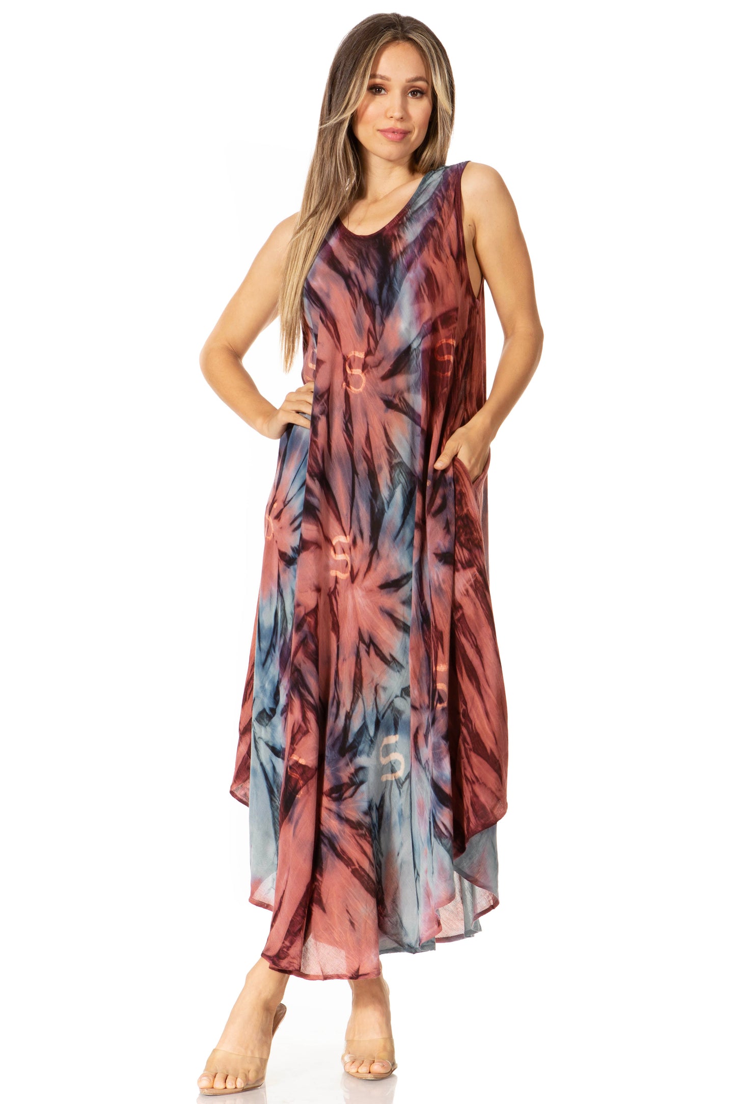 Sakkas Starlight Caftan Tank Dress / Cover Up - Concordia Style Boutique