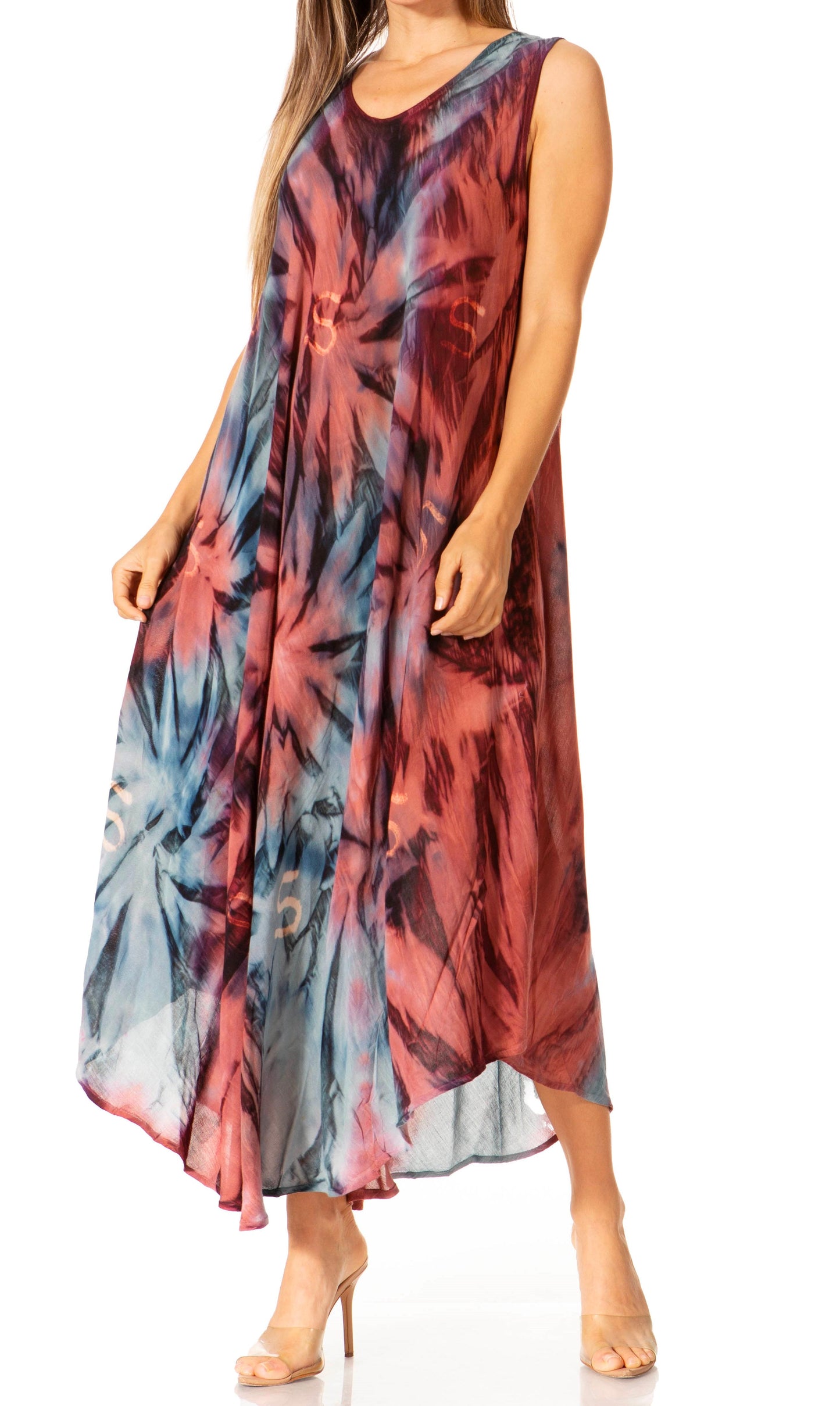Sakkas Starlight Caftan Tank Dress / Cover Up - Concordia Style Boutique