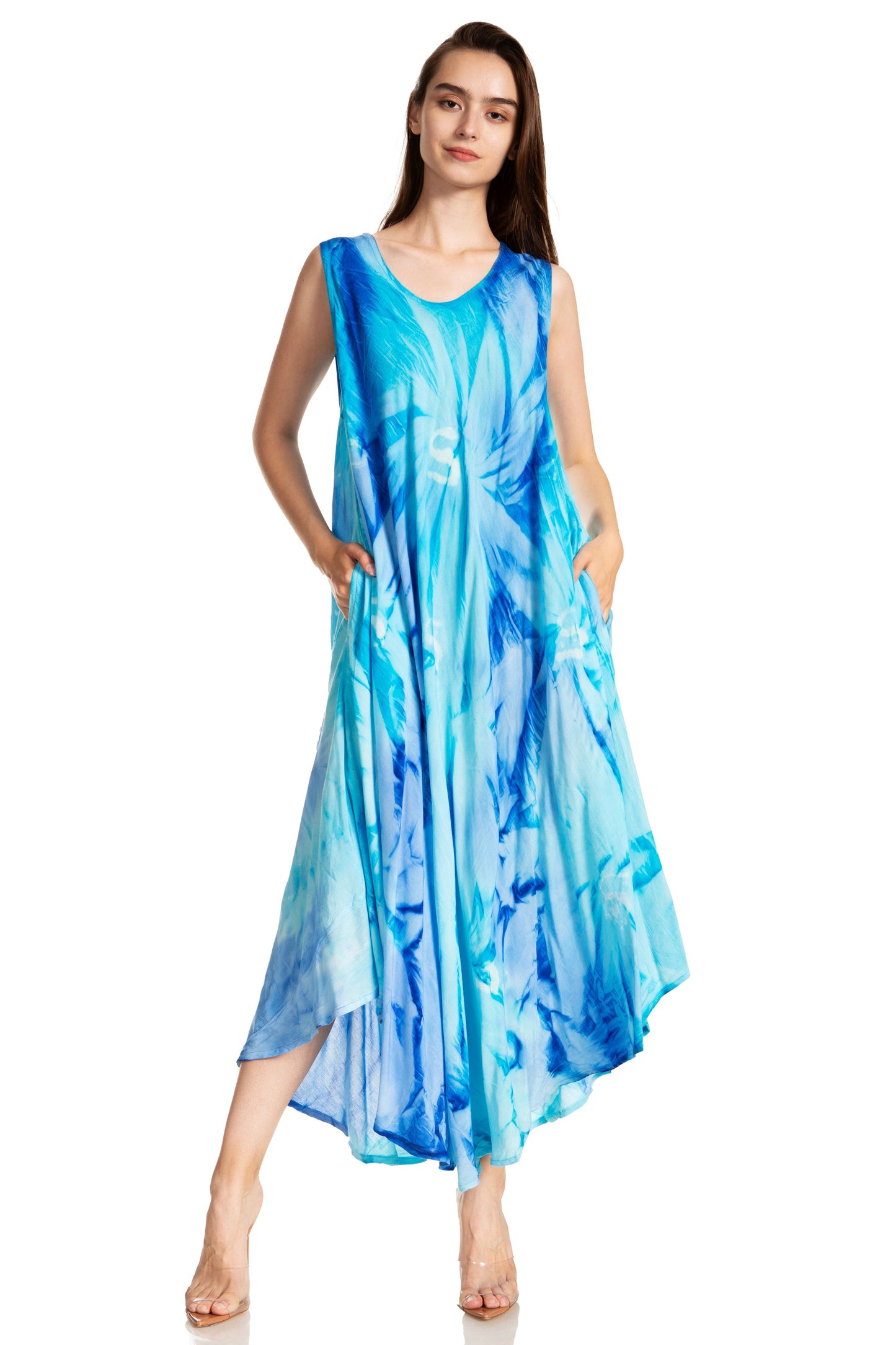 Sakkas Starlight Caftan Tank Dress / Cover Up - Concordia Style Boutique