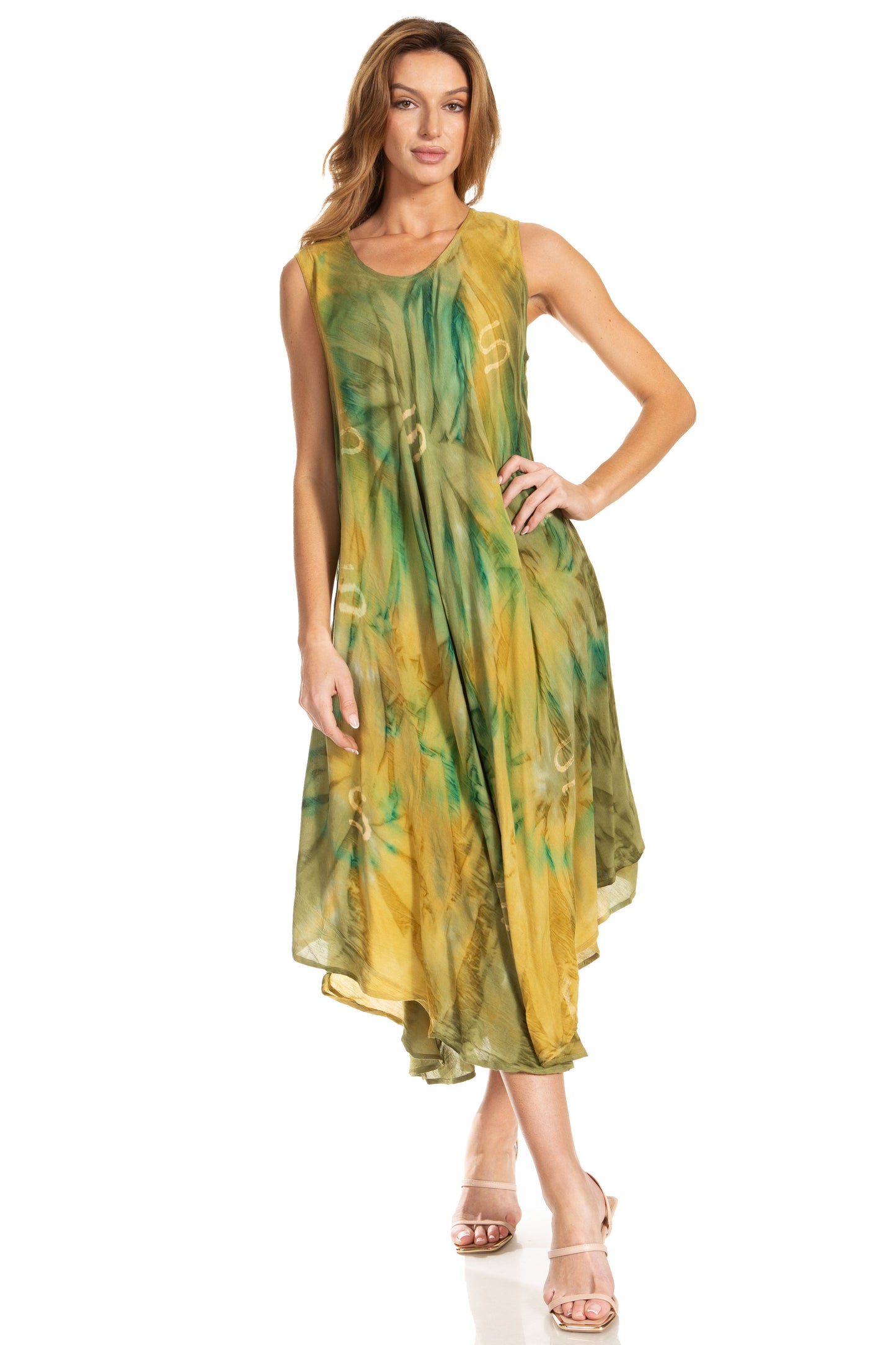 Sakkas Starlight Caftan Tank Dress / Cover Up - Concordia Style Boutique