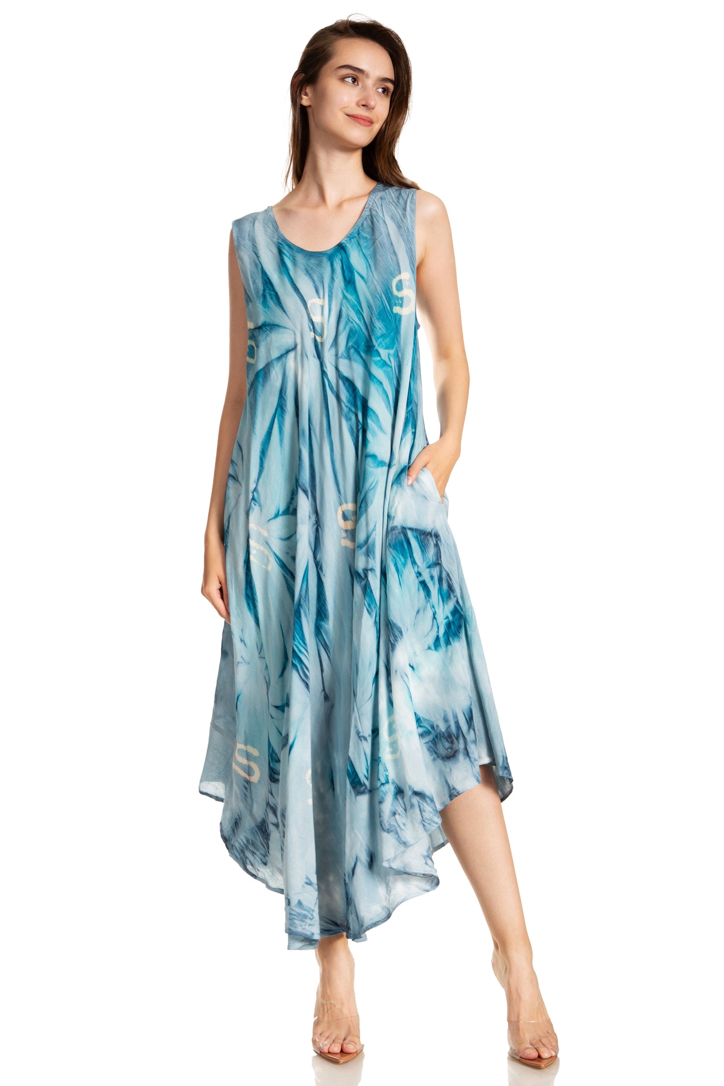 Sakkas Starlight Caftan Tank Dress / Cover Up - Concordia Style Boutique