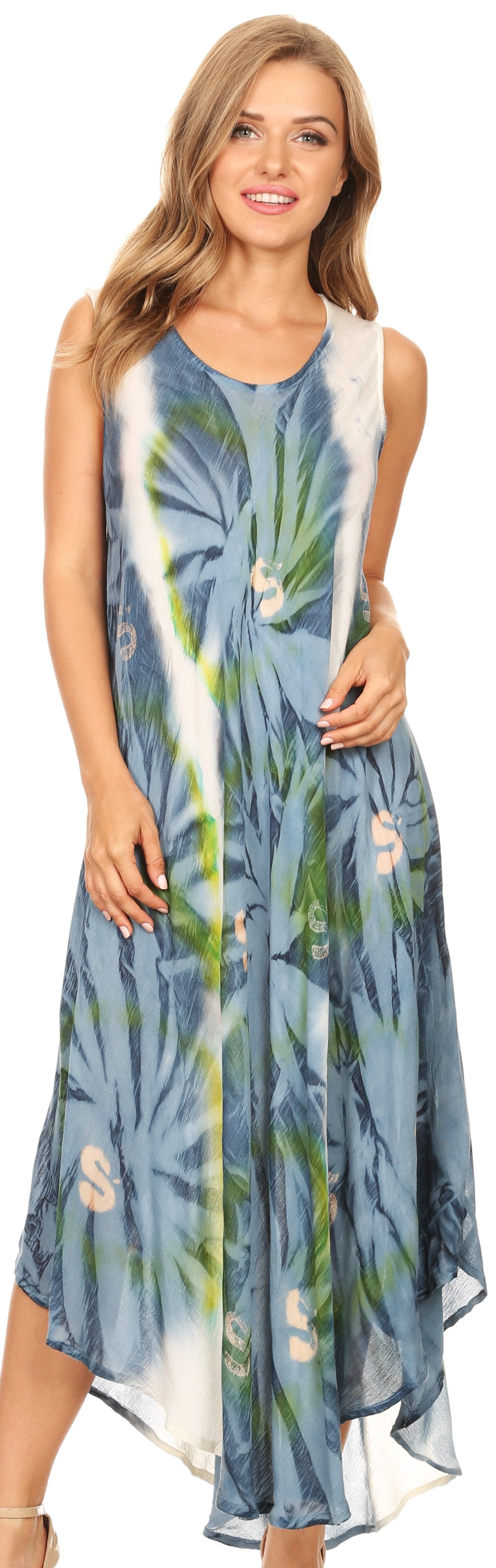 Sakkas Starlight Caftan Tank Dress / Cover Up - Concordia Style Boutique