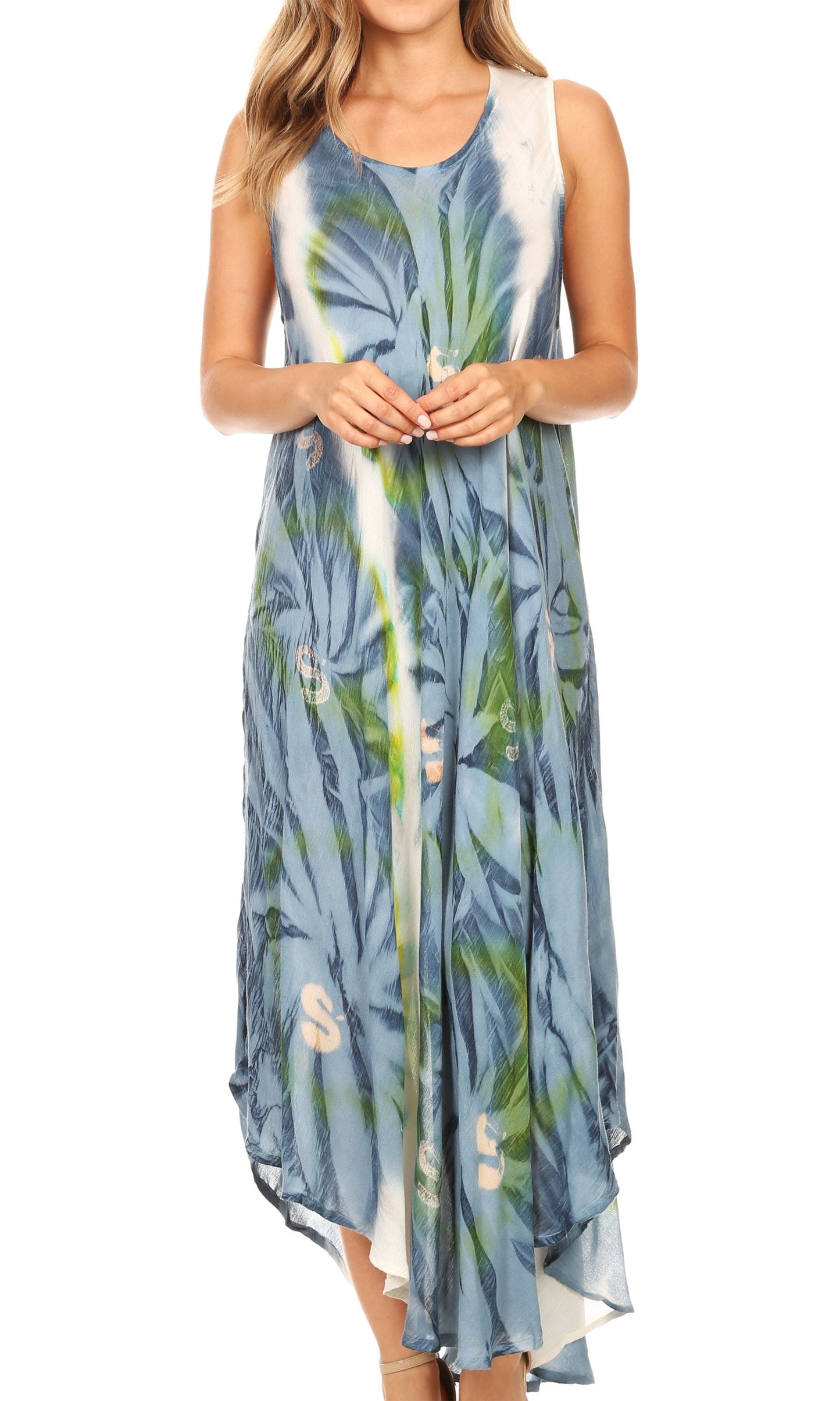 Sakkas Starlight Caftan Tank Dress / Cover Up - Concordia Style Boutique