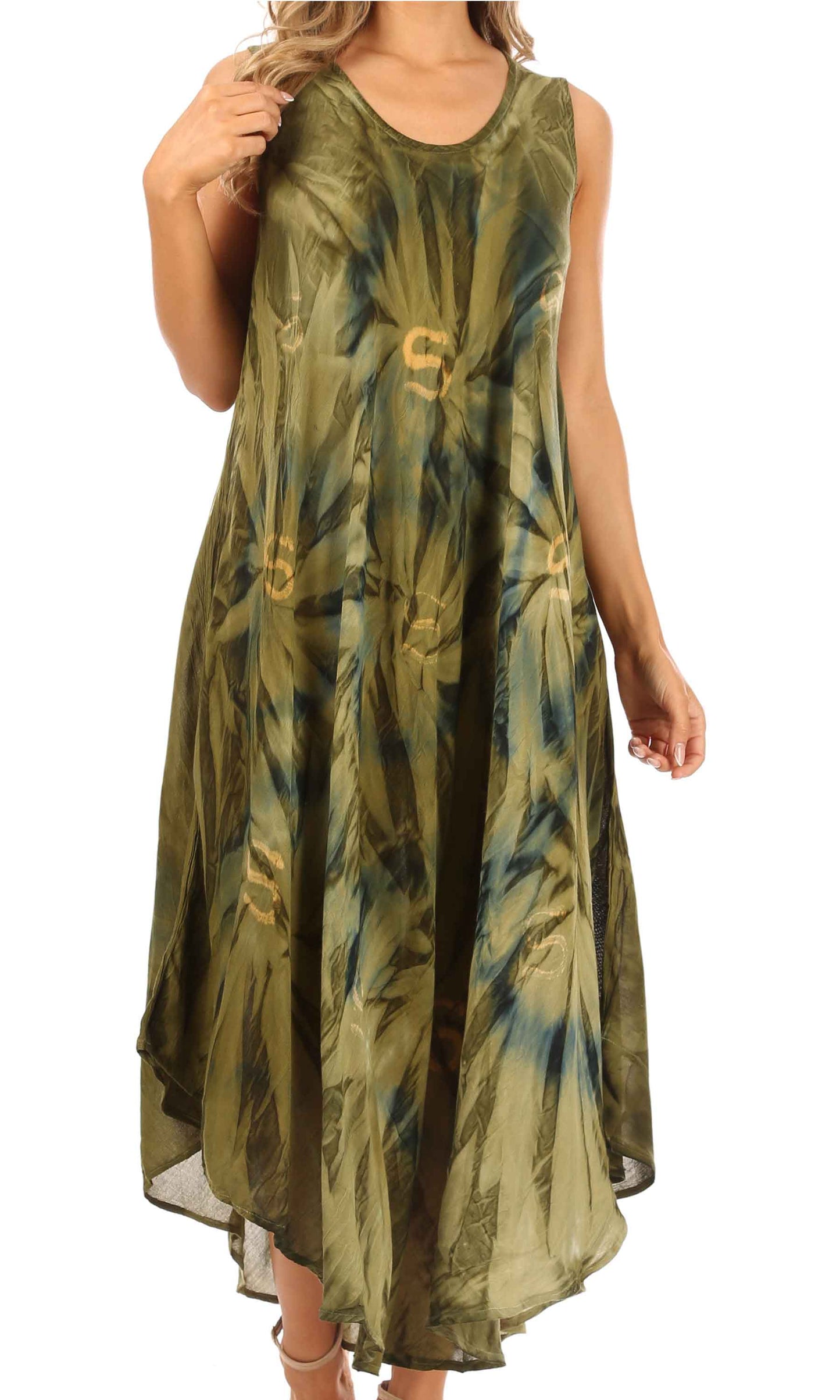 Sakkas Starlight Caftan Tank Dress / Cover Up - Concordia Style Boutique