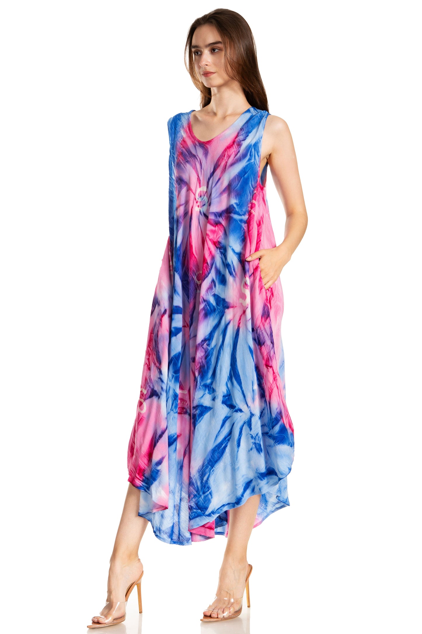 Sakkas Starlight Caftan Tank Dress / Cover Up - Concordia Style Boutique