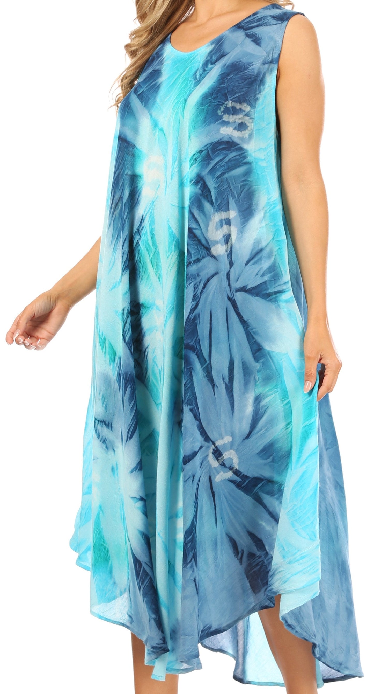 Sakkas Starlight Caftan Tank Dress / Cover Up - Concordia Style Boutique