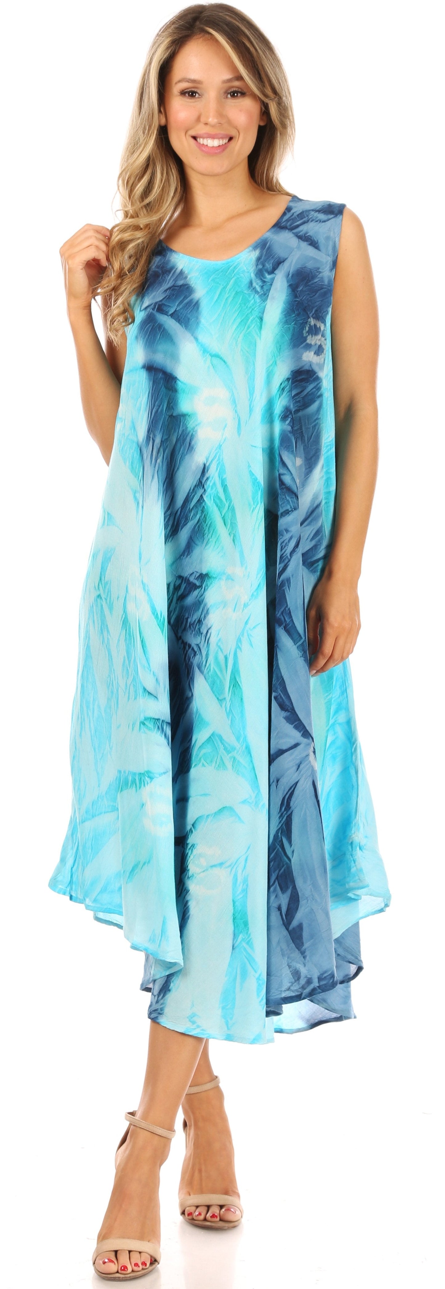 Sakkas Starlight Caftan Tank Dress / Cover Up - Concordia Style Boutique