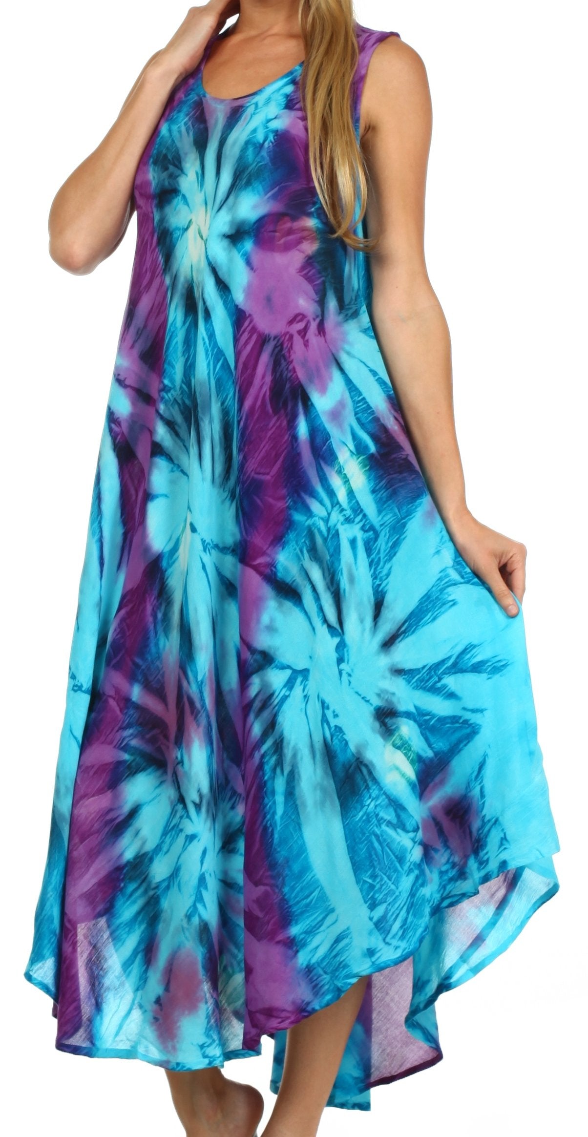 Sakkas Starlight Caftan Tank Dress / Cover Up - Concordia Style Boutique