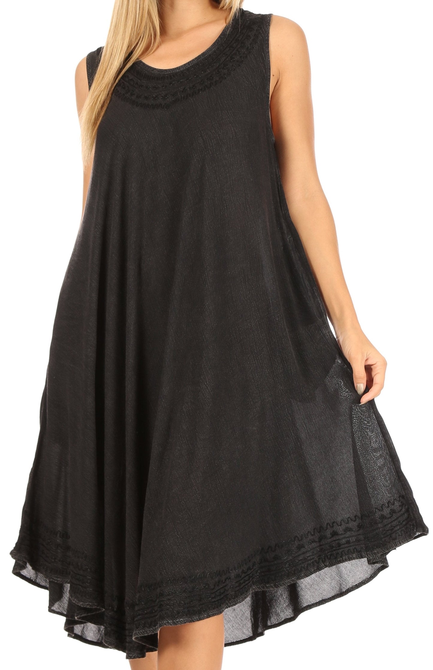 Sakkas Everyday Essentials Caftan Tank Dress / Cover Up - Concordia Style Boutique