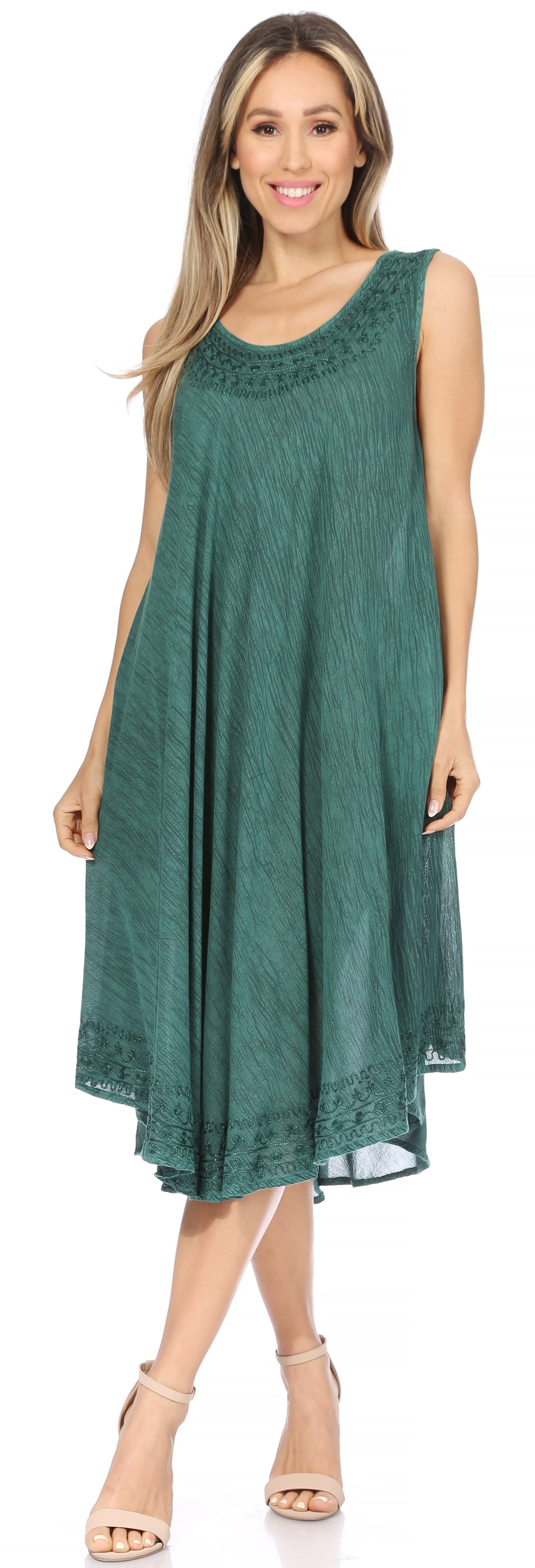 Sakkas Everyday Essentials Caftan Tank Dress / Cover Up - Concordia Style Boutique