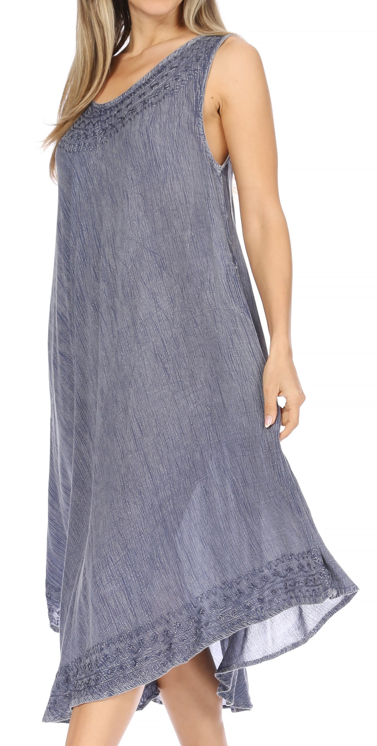 Sakkas Everyday Essentials Caftan Tank Dress / Cover Up - Concordia Style Boutique